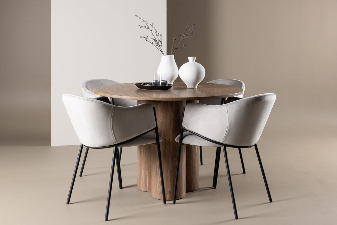 Venture Home Olivia Dining Table with Evelina Dining Chair