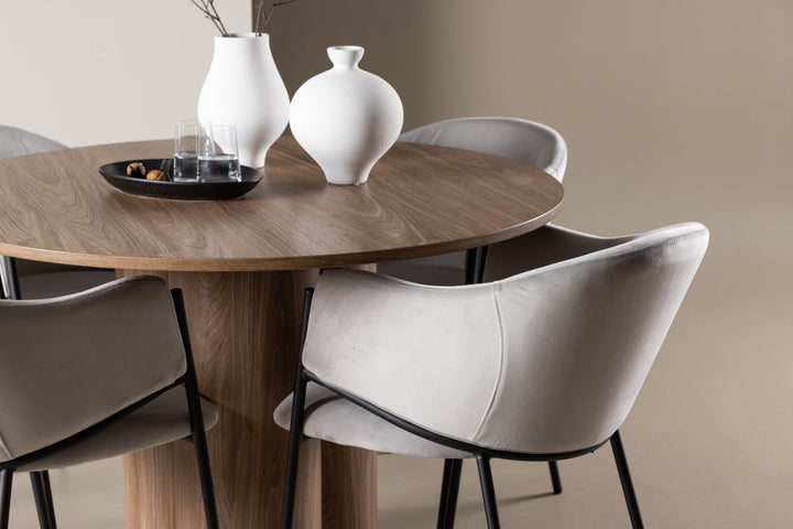 Venture Home Olivia Dining Table with Evelina Dining Chair