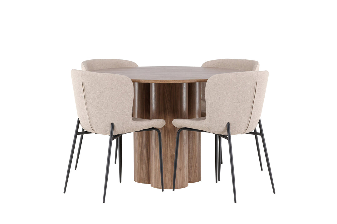 Venture Home Olivia Dining Table with Modesto Dining Chair