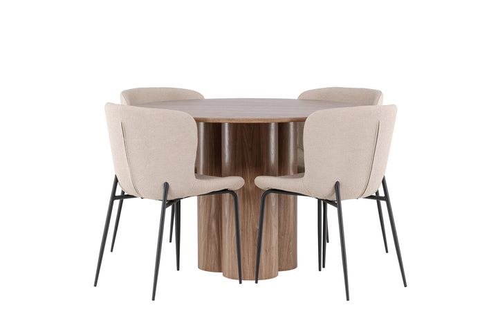 Venture Home Olivia Dining Table with Modesto Dining Chair