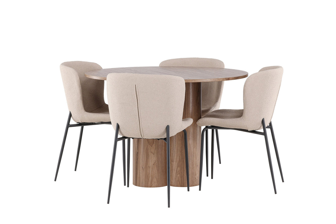 Venture Home Olivia Dining Table with Modesto Dining Chair