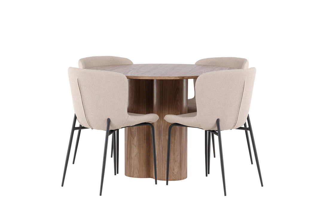 Venture Home Olivia Dining Table with Modesto Dining Chair