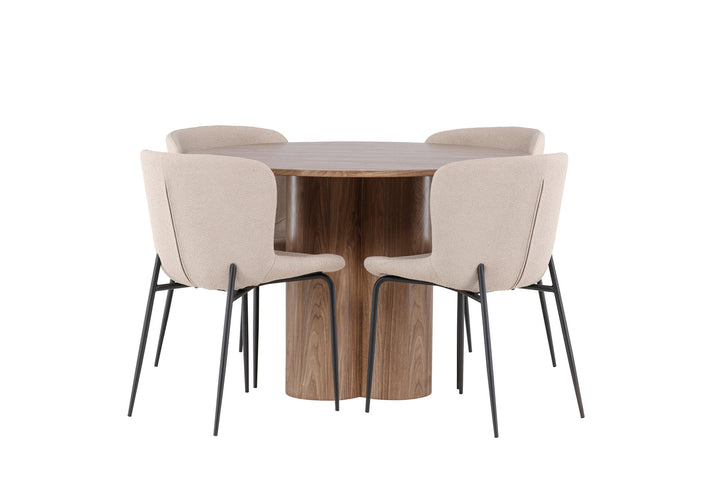 Venture Home Olivia Dining Table with Modesto Dining Chair