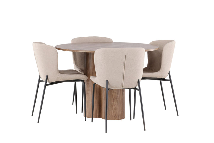 Venture Home Olivia Dining Table with Modesto Dining Chair