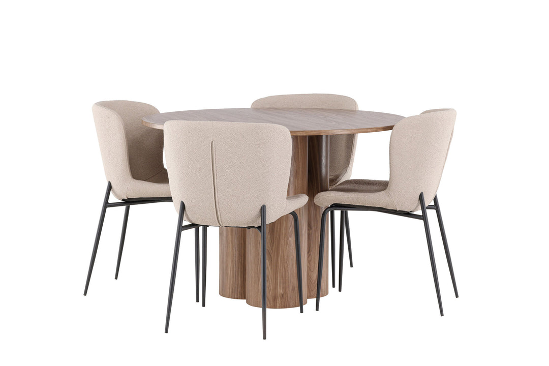 Venture Home Olivia Dining Table with Modesto Dining Chair