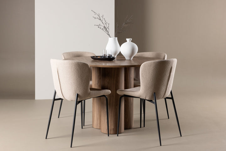 Venture Home Olivia Dining Table with Modesto Dining Chair