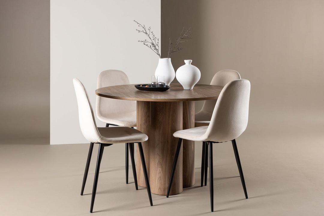 Venture Home Olivia Dining Table with Polar Dining Chair