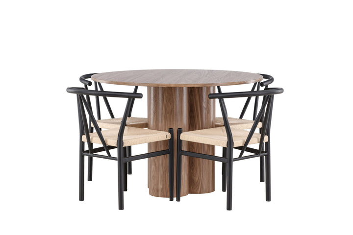 Venture Home Olivia Dining Table with Alfons Dining Chair