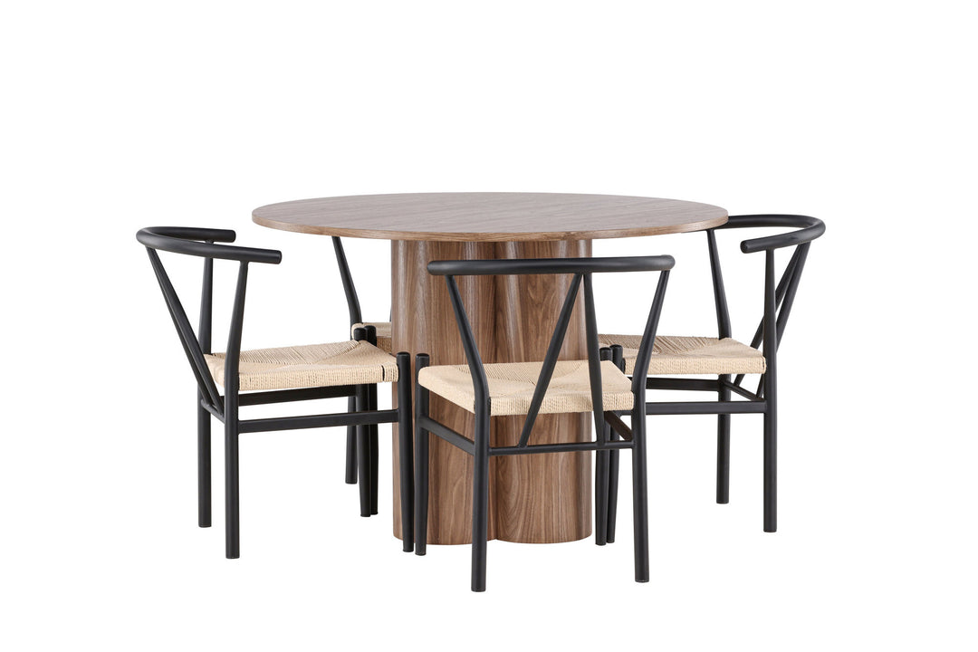 Venture Home Olivia Dining Table with Alfons Dining Chair