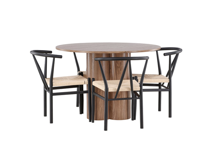 Venture Home Olivia Dining Table with Alfons Dining Chair