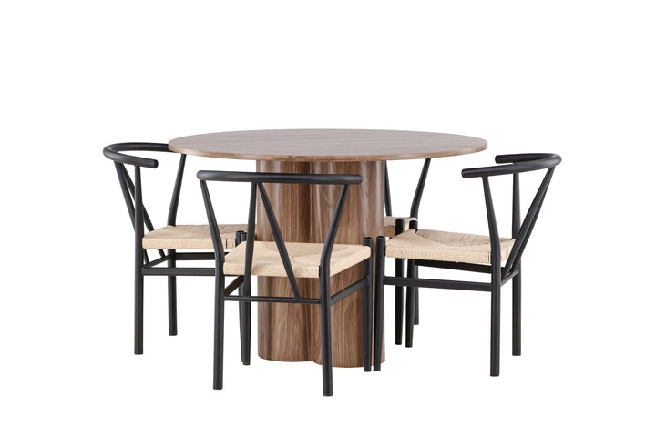 Venture Home Olivia Dining Table with Alfons Dining Chair