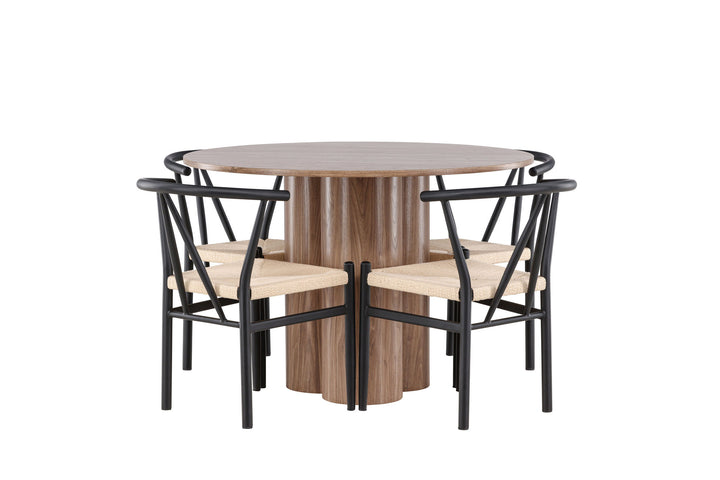 Venture Home Olivia Dining Table with Alfons Dining Chair