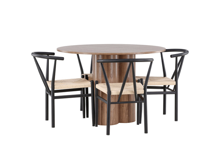 Venture Home Olivia Dining Table with Alfons Dining Chair