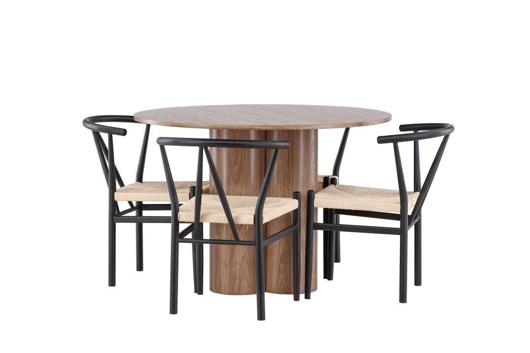 Venture Home Olivia Dining Table with Alfons Dining Chair
