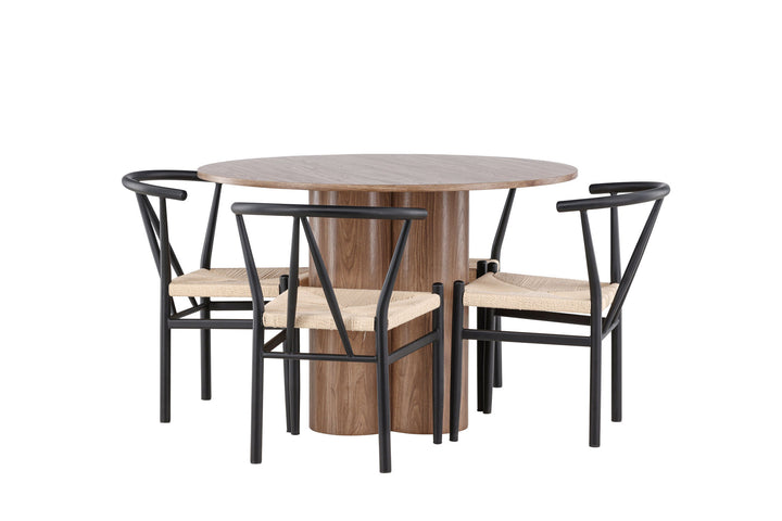 Venture Home Olivia Dining Table with Alfons Dining Chair