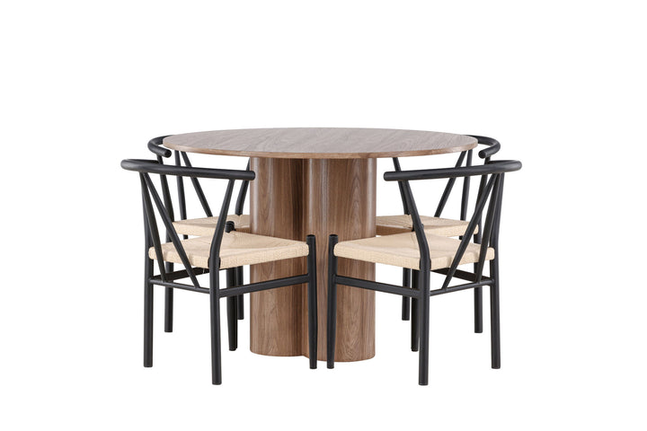 Venture Home Olivia Dining Table with Alfons Dining Chair