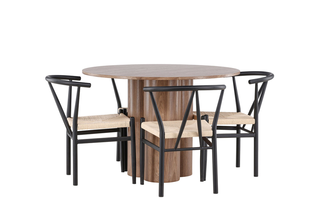 Venture Home Olivia Dining Table with Alfons Dining Chair