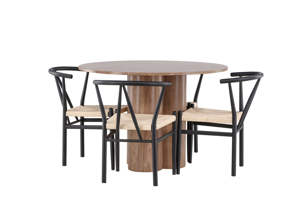 Venture Home Olivia Dining Table with Alfons Dining Chair