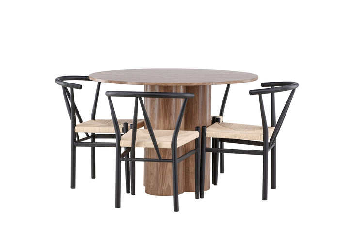 Venture Home Olivia Dining Table with Alfons Dining Chair