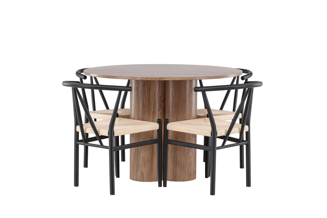 Venture Home Olivia Dining Table with Alfons Dining Chair