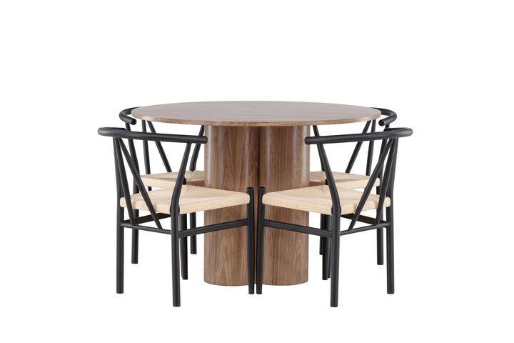 Venture Home Olivia Dining Table with Alfons Dining Chair