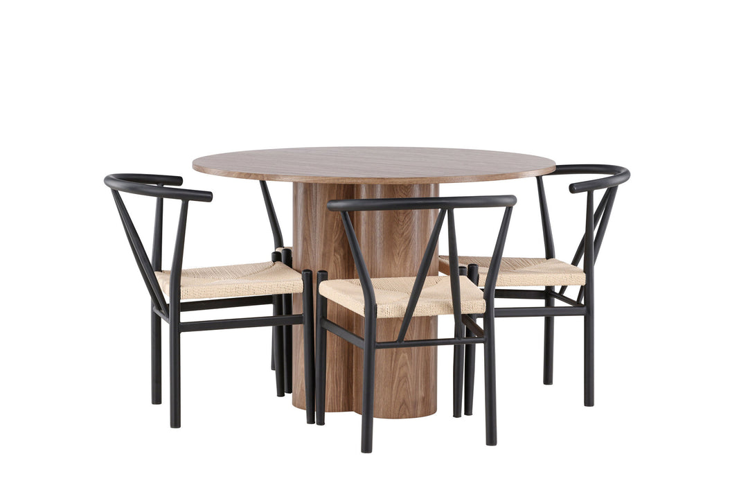 Venture Home Olivia Dining Table with Alfons Dining Chair