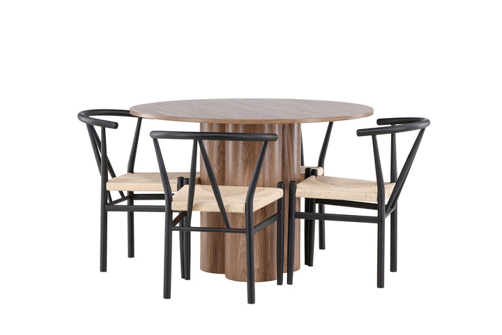 Venture Home Olivia Dining Table with Alfons Dining Chair