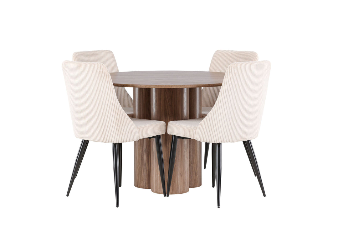 Venture Home Olivia Dining Table with Leone Dining Chair