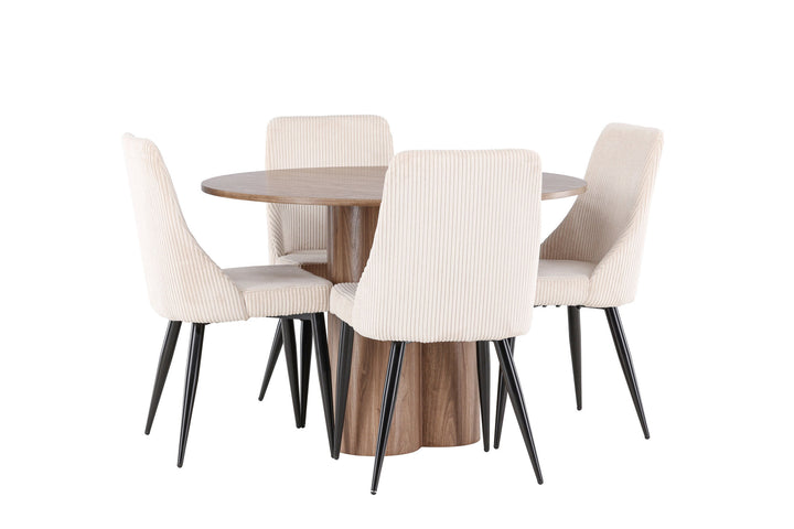 Venture Home Olivia Dining Table with Leone Dining Chair