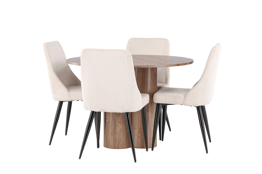 Venture Home Olivia Dining Table with Leone Dining Chair