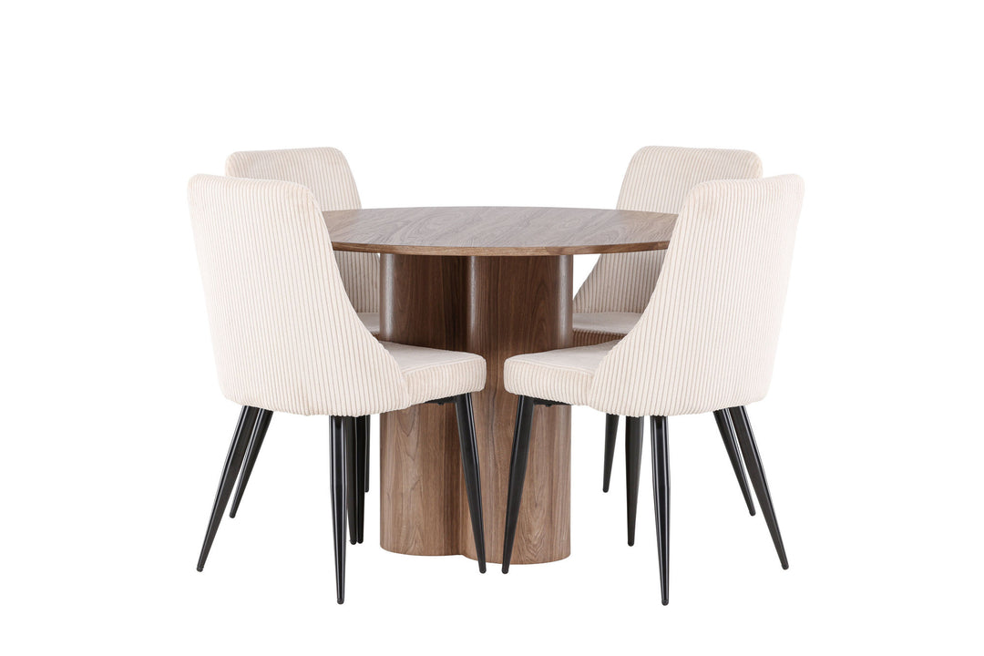 Venture Home Olivia Dining Table with Leone Dining Chair