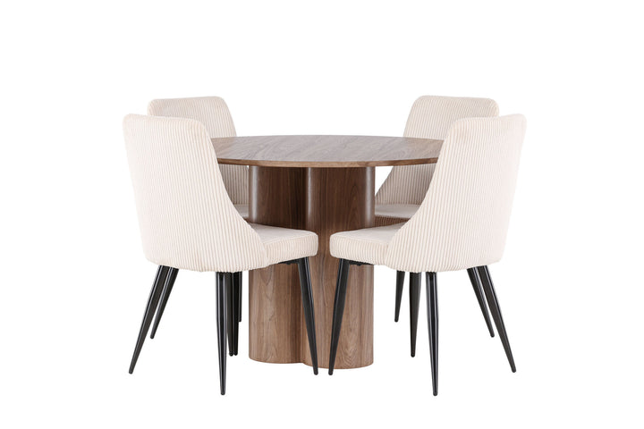 Venture Home Olivia Dining Table with Leone Dining Chair