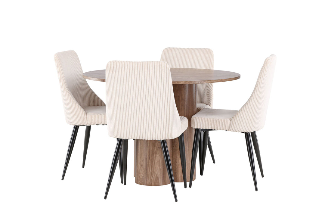 Venture Home Olivia Dining Table with Leone Dining Chair