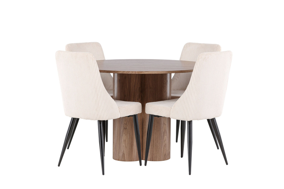 Venture Home Olivia Dining Table with Leone Dining Chair