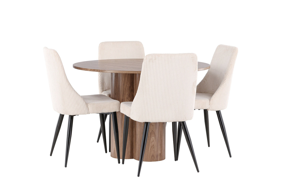 Venture Home Olivia Dining Table with Leone Dining Chair