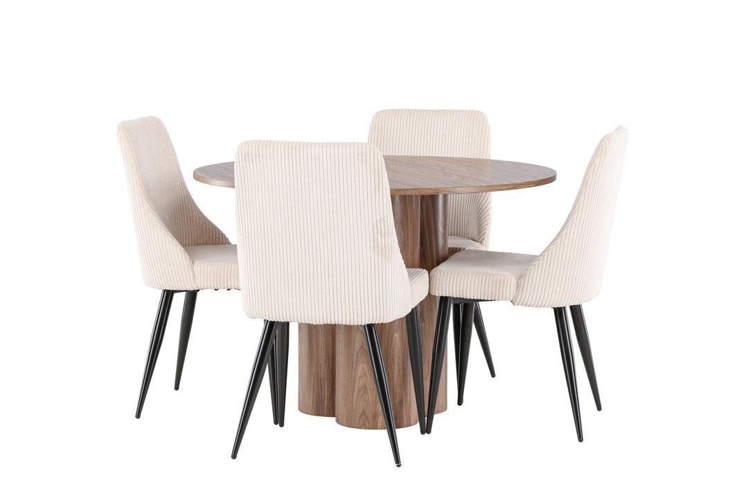 Venture Home Olivia Dining Table with Leone Dining Chair