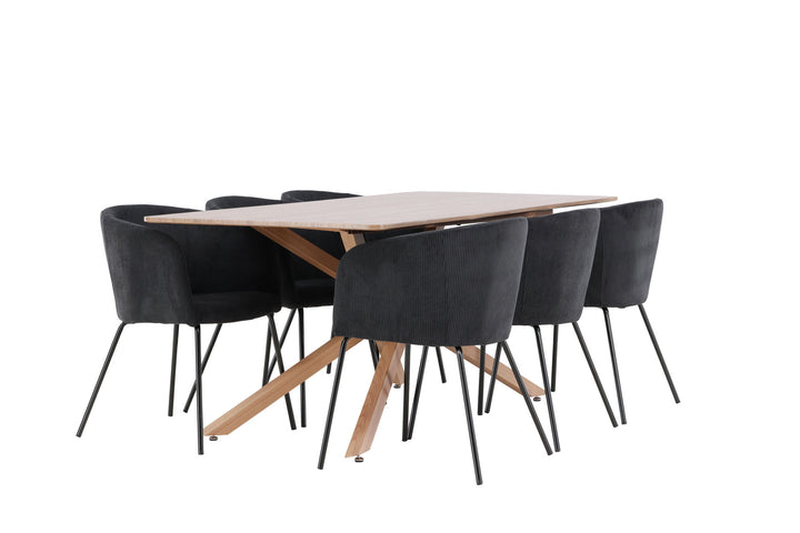 Venture Home Piazza Dining Table with Berit Dining Chair