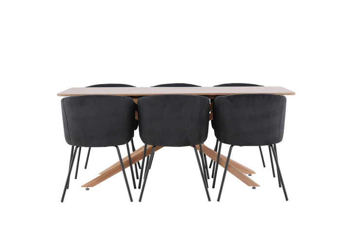 Venture Home Piazza Dining Table with Berit Dining Chair