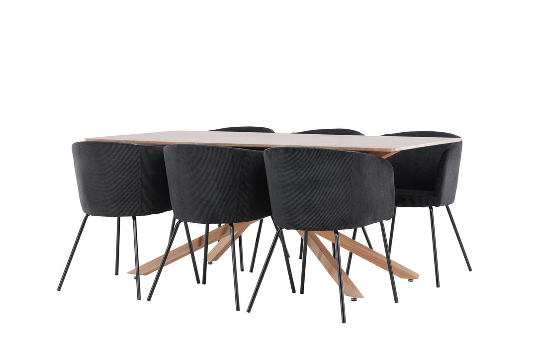 Venture Home Piazza Dining Table with Berit Dining Chair