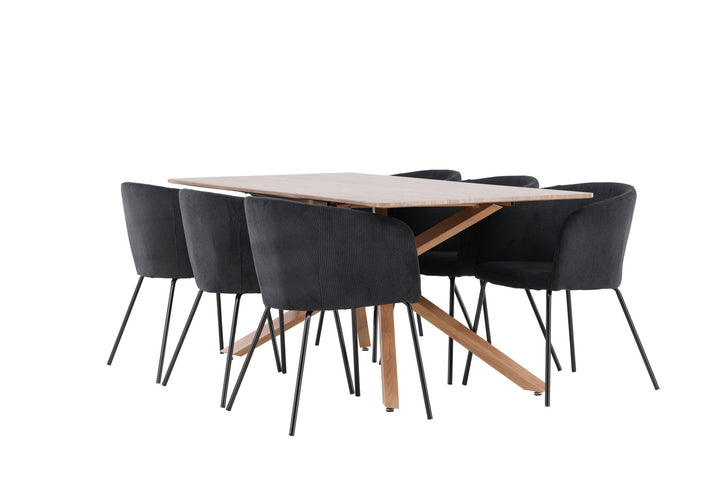 Venture Home Piazza Dining Table with Berit Dining Chair