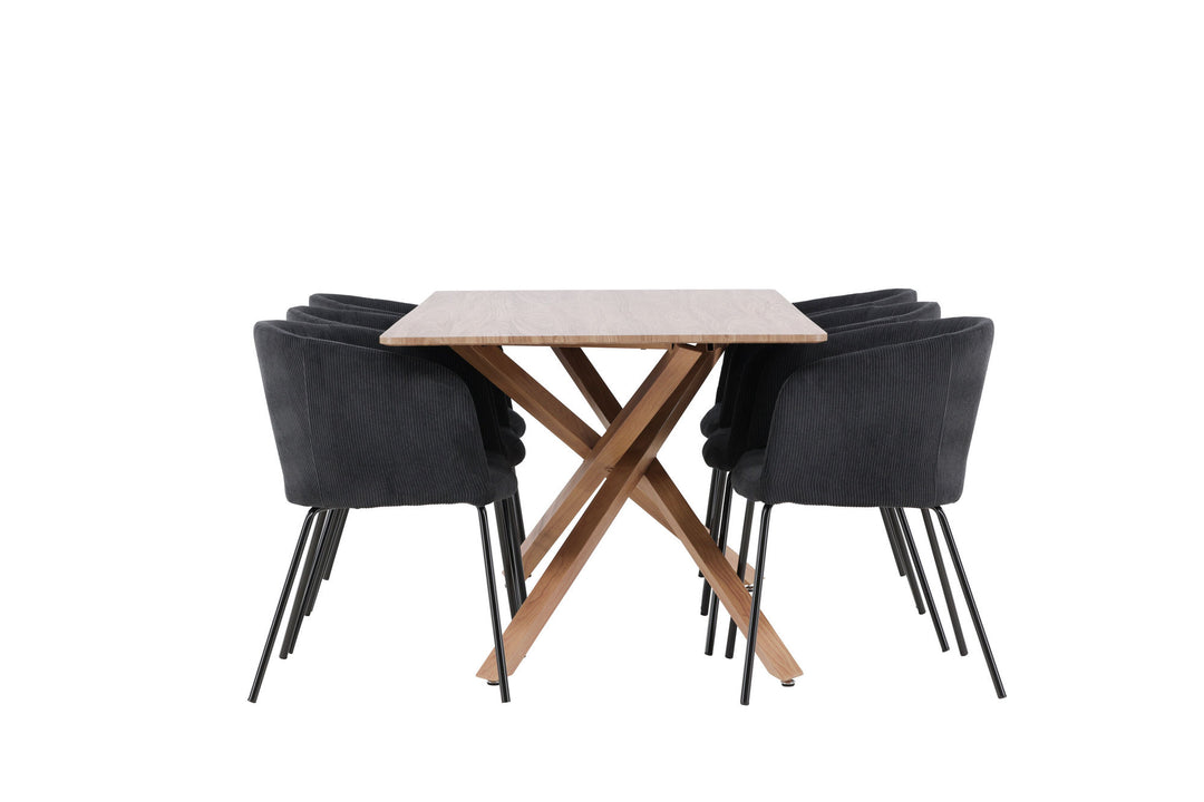 Venture Home Piazza Dining Table with Berit Dining Chair
