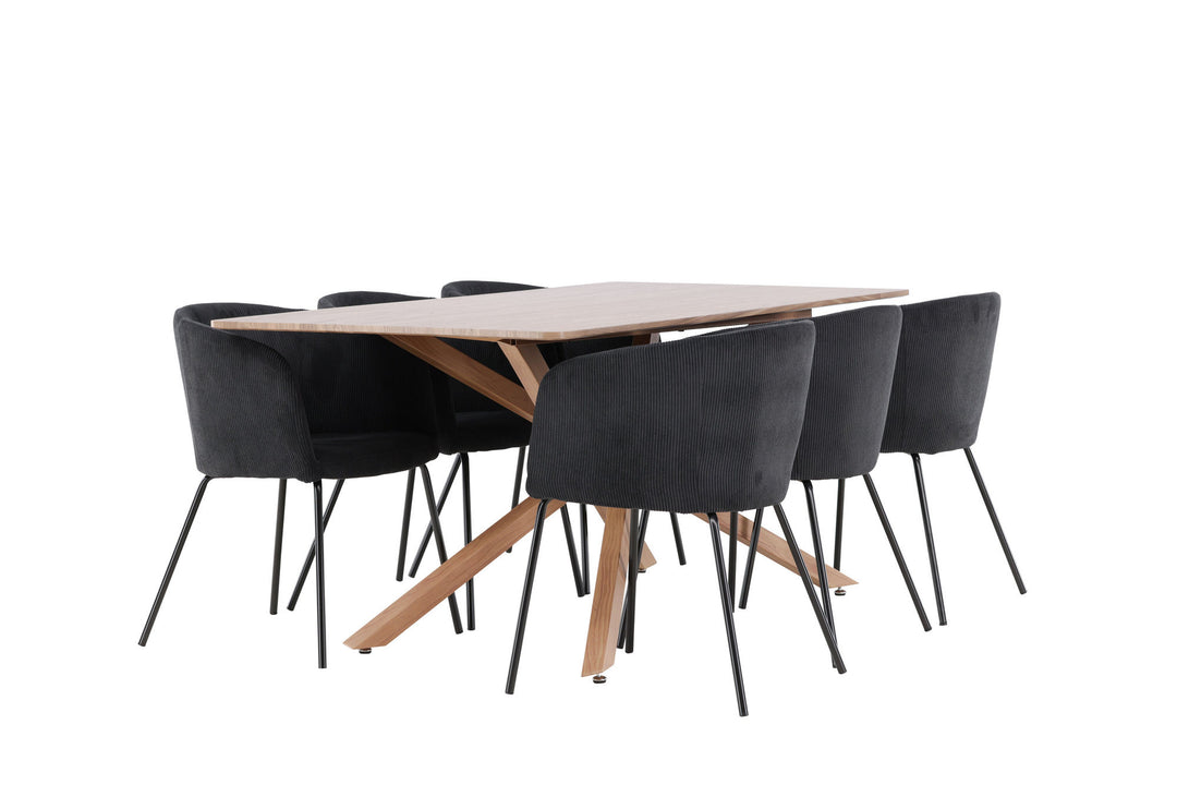 Venture Home Piazza Dining Table with Berit Dining Chair