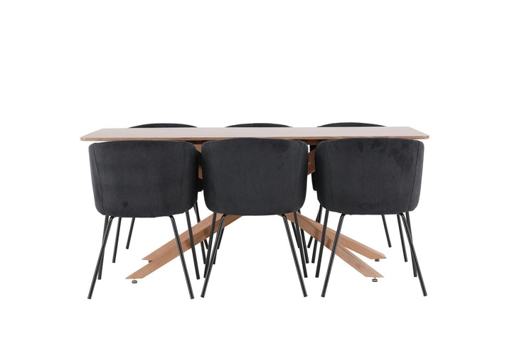 Venture Home Piazza Dining Table with Berit Dining Chair