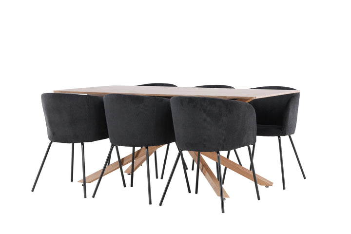 Venture Home Piazza Dining Table with Berit Dining Chair