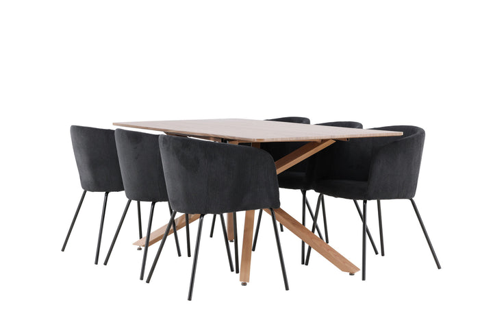 Venture Home Piazza Dining Table with Berit Dining Chair