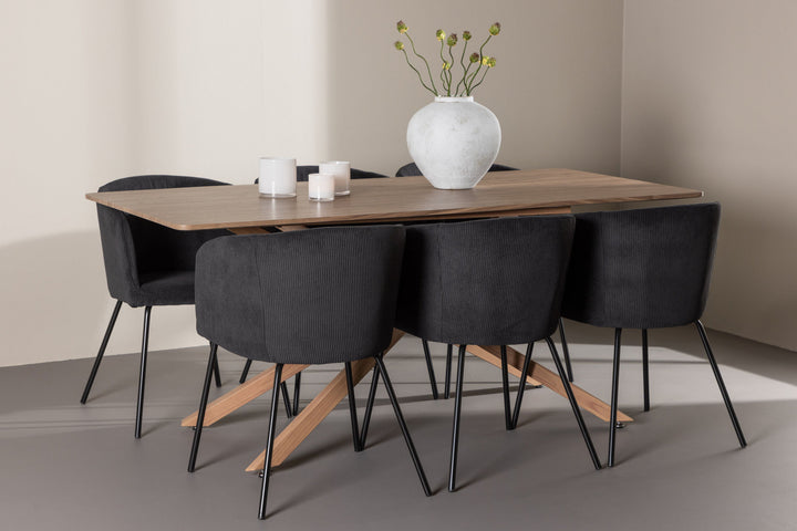 Venture Home Piazza Dining Table with Berit Dining Chair