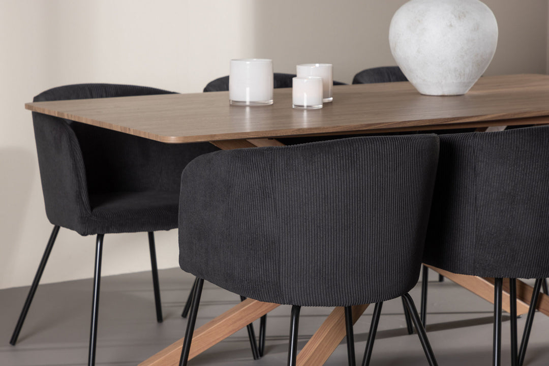 Venture Home Piazza Dining Table with Berit Dining Chair