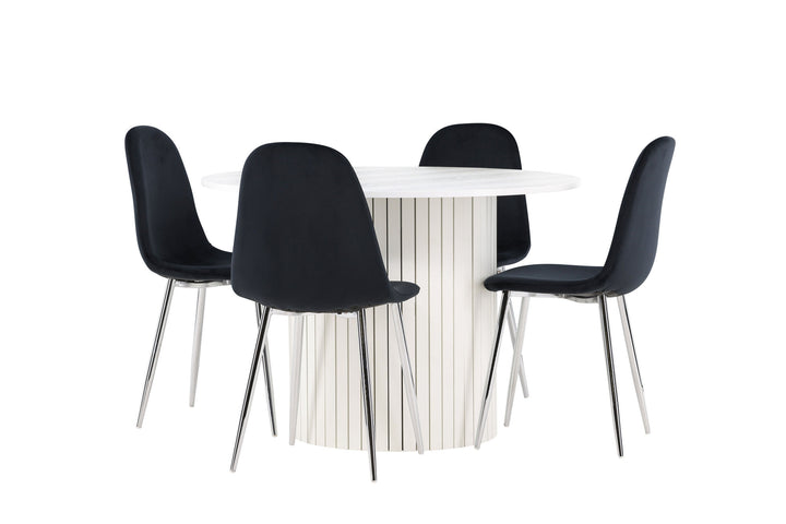Venture Home Härön Dining Table with Polar Dining Chair