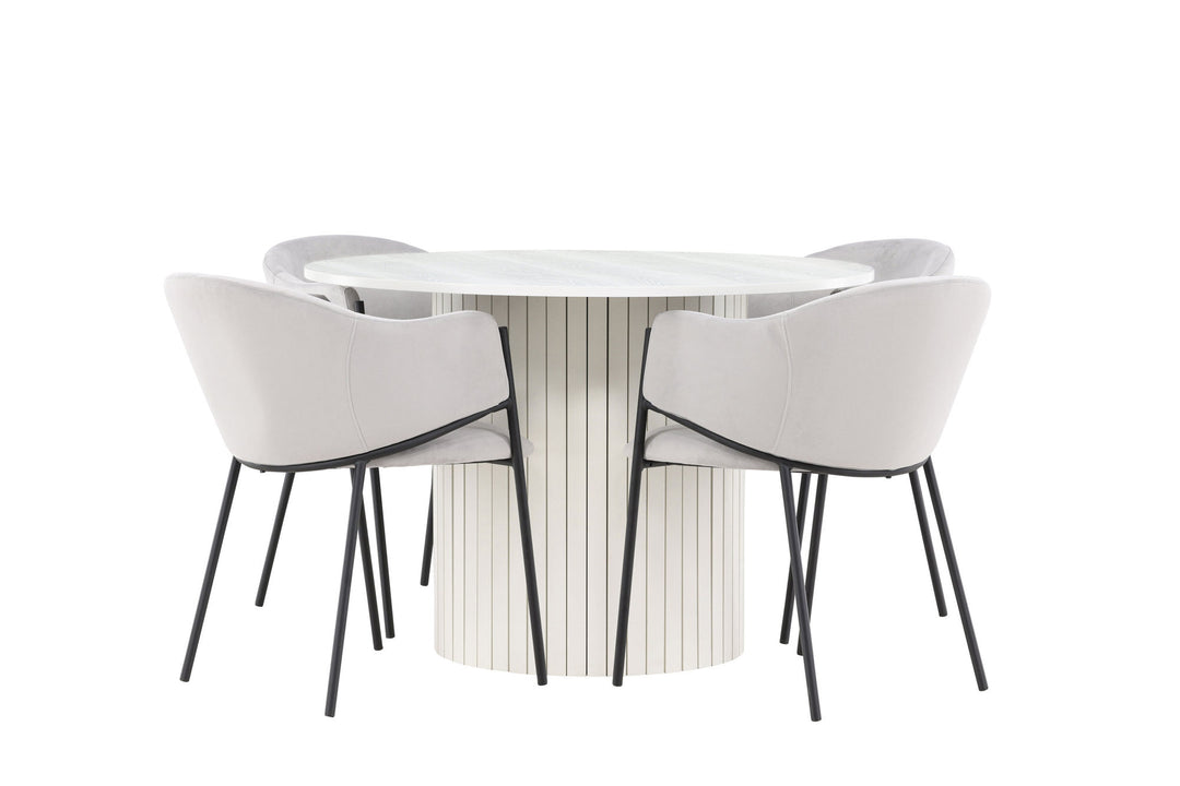 Venture Home Härön Dining Table with Evelina Dining Chair