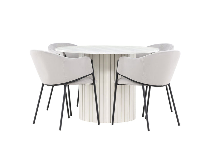 Venture Home Härön Dining Table with Evelina Dining Chair